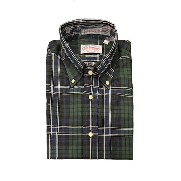 Button Down Shirt – Black/Green Plaid by Cable Car Clothiers.