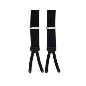 Silk Skinny Braces – Black for Cable Car Clothiers.