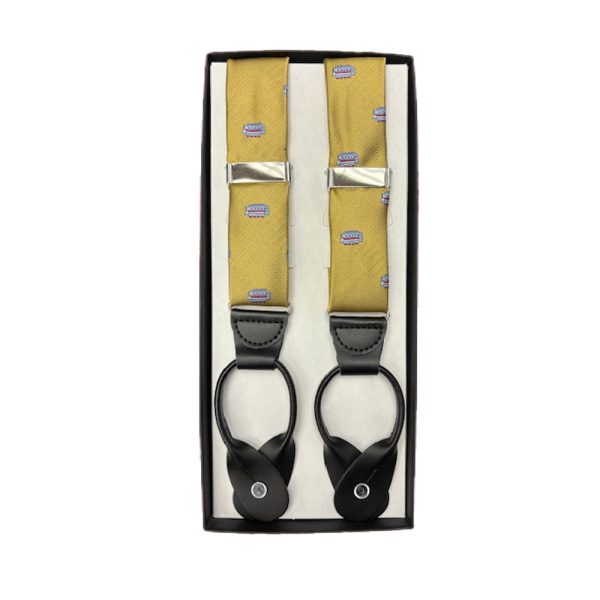 Limited Edition CCC Narrow Braces - Gold for Cable Car Clothiers.