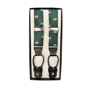 Limited Edition CCC Narrow Braces - Green for Cable Car Clothiers.