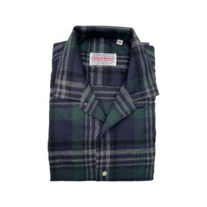 Cotton Twill Camp Shirt – Green Plaid by Cable Car Clothiers.