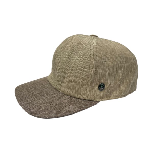 Linen Baseball Cap - Khaki by City Sport.