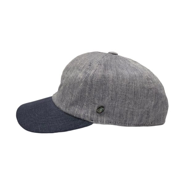 Linen Baseball Cap – Grey by City Sport.