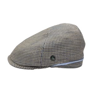 Linen 6-Panel Ivy Cap - Brown Check by City Sport.