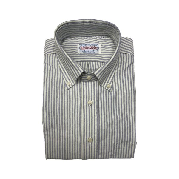 Brushed Oxford Button Shirt – Purple Stripe by Cable Car Clothiers.