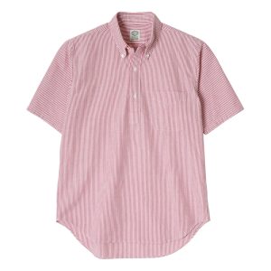 Vintage Ivy Popover – Red Seersucker by Kamakura Shirts.